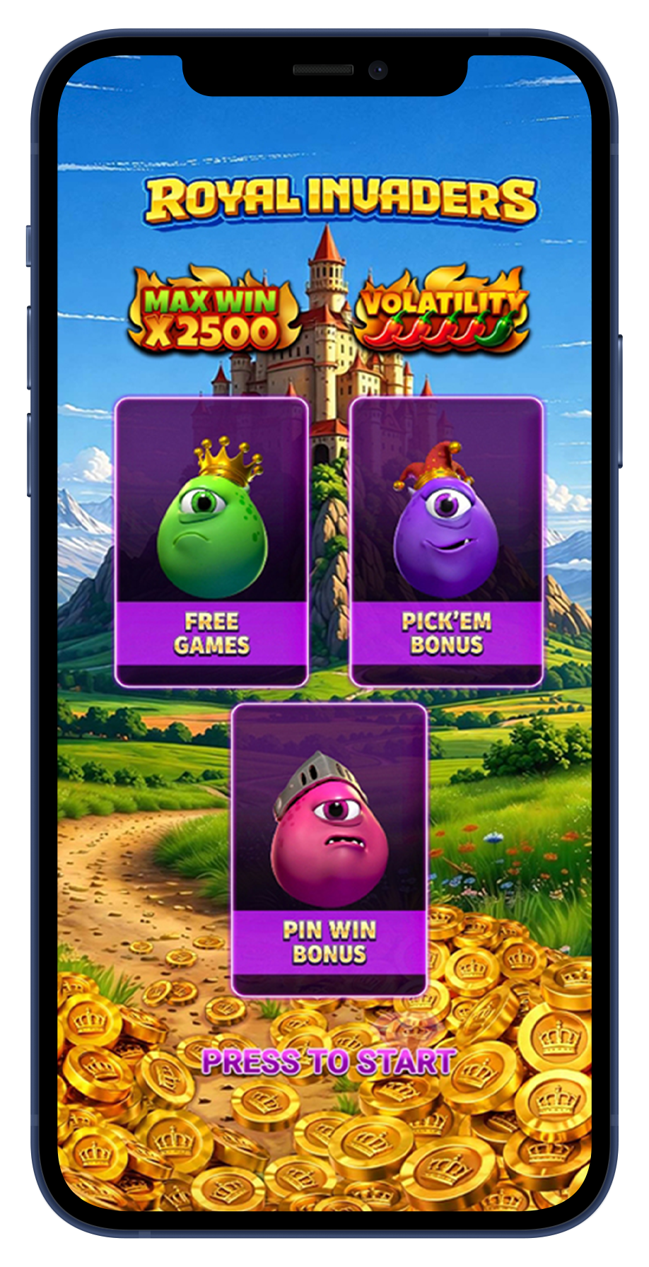 Royal Invaders by Amigo Gaming — slot gameplay