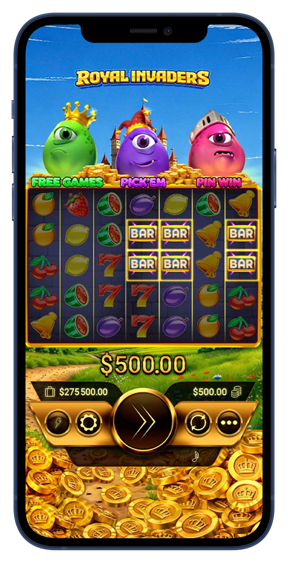 Royal Invaders bonus feature